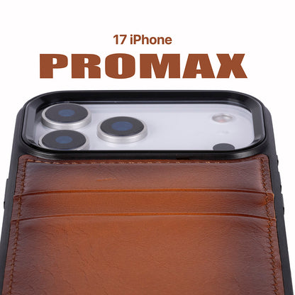Flex Cover Leather iPhone 17 Pro Max Case with Card Holder