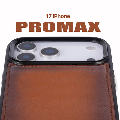 Magic iPhone 17 Pro Max Detachable Leather Wallet Case