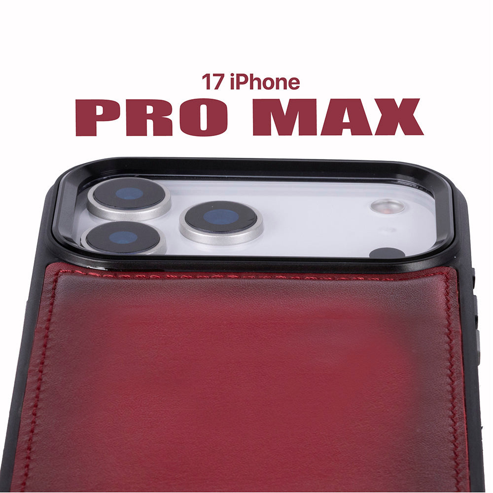 Magic iPhone 17 Pro Max Detachable Leather Wallet Case