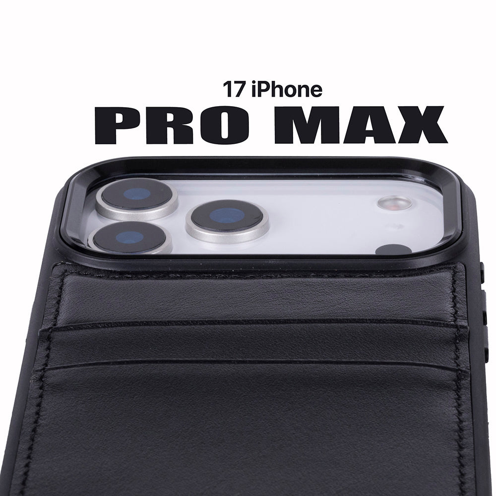 Flex Cover Leather iPhone 17 Pro Max Case with Card Holder