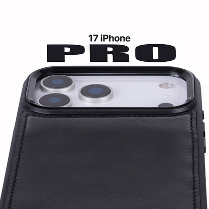 Magic iPhone 17 Pro Detachable Leather Wallet Case