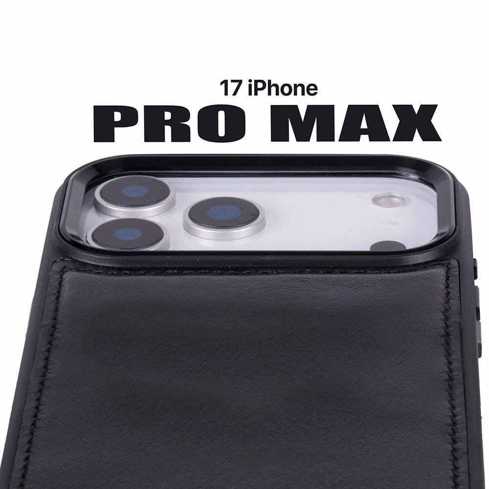 Magic iPhone 17 Pro Max Detachable Leather Wallet Case