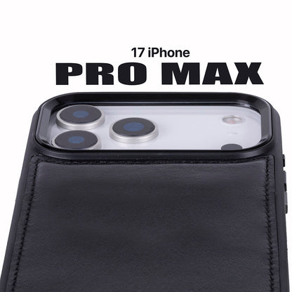 Magic iPhone 17 Pro Max Detachable Leather Wallet Case