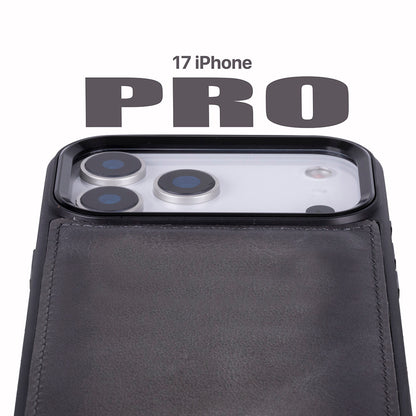 Magic iPhone 17 Pro Detachable Leather Wallet Case