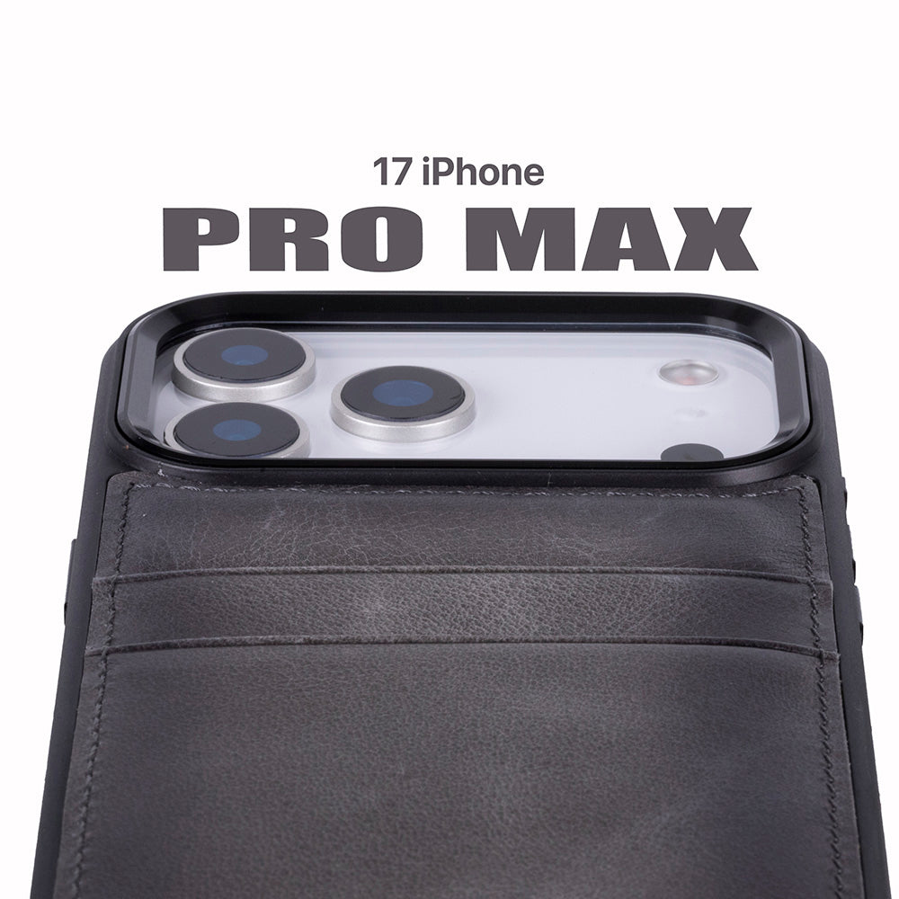 Flex Cover Leather iPhone 17 Pro Max Case with Card Holder