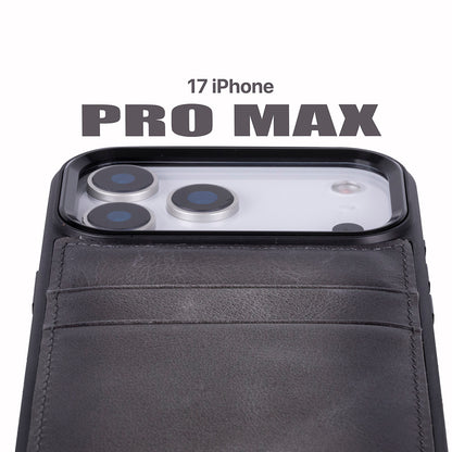 Flex Cover Leather iPhone 17 Pro Max Case with Card Holder