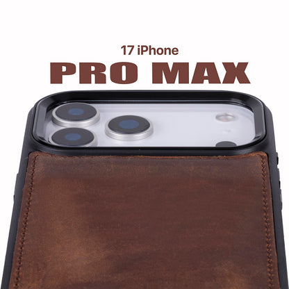 Magic iPhone 17 Pro Max Detachable Leather Wallet Case