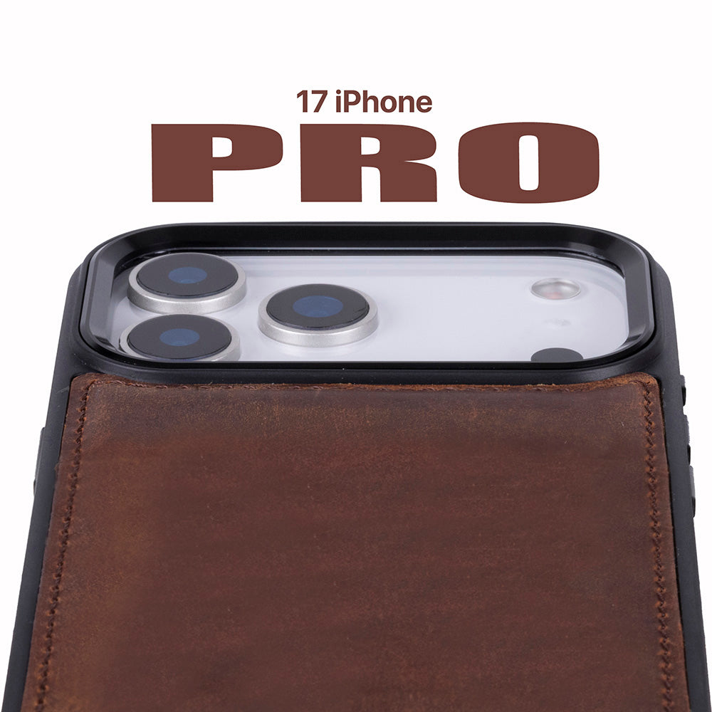 Magic iPhone 17 Pro Detachable Leather Wallet Case