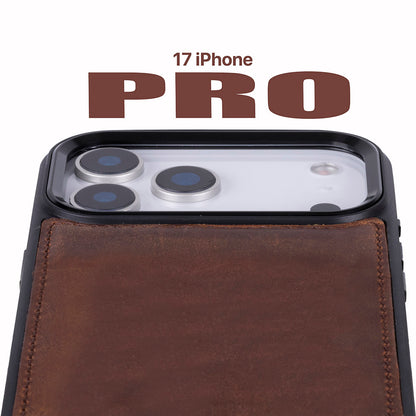 Magic iPhone 17 Pro Detachable Leather Wallet Case