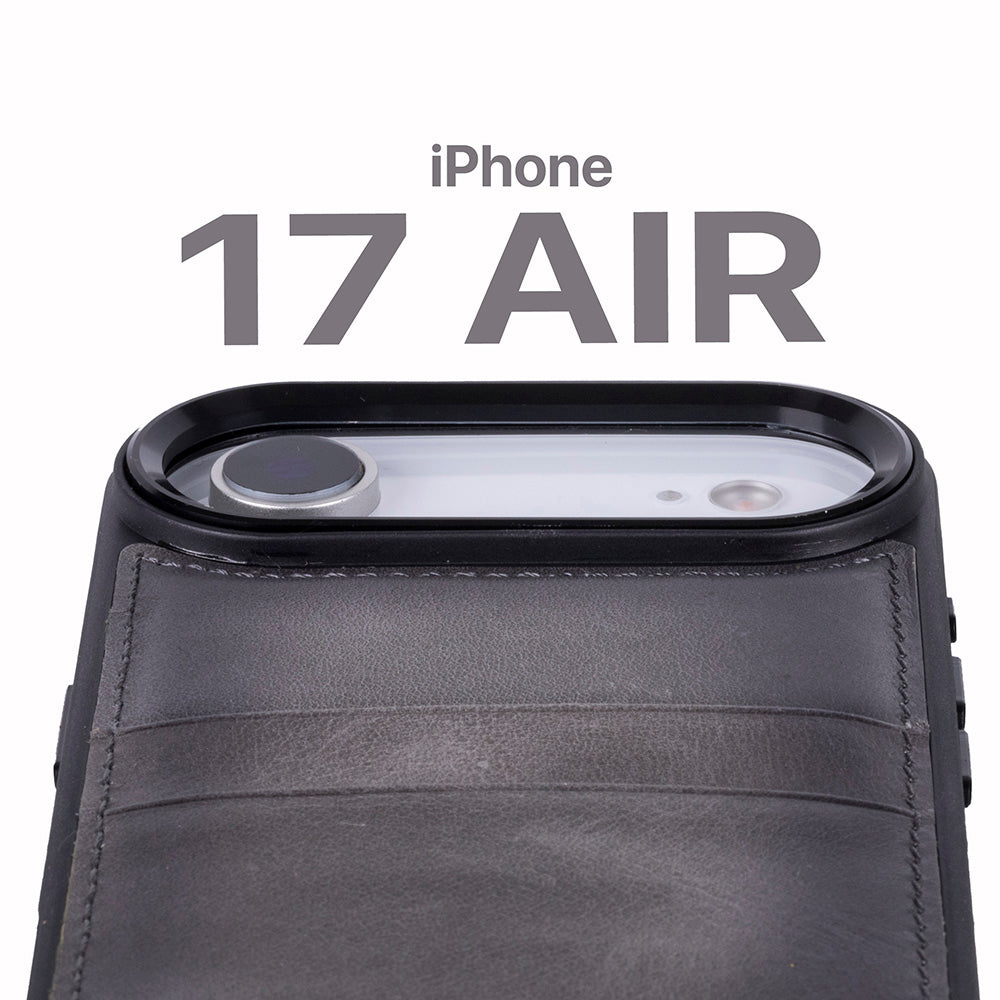 Flex Cover Leather iPhone 17 Air Case with Card Holder