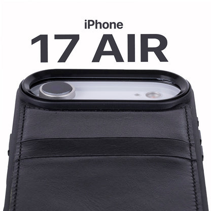 Flex Cover Leather iPhone 17 Air Case with Card Holder
