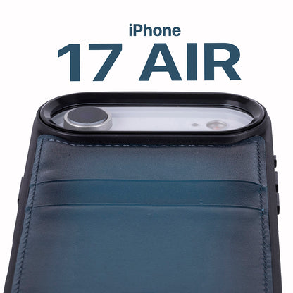Flex Cover Leather iPhone 17 Air Case with Card Holder