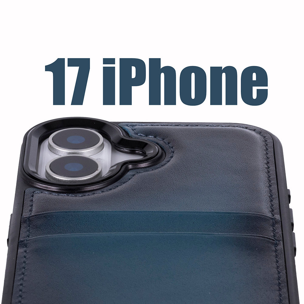 Flex Cover Leather iPhone 17 Case with Card Holder