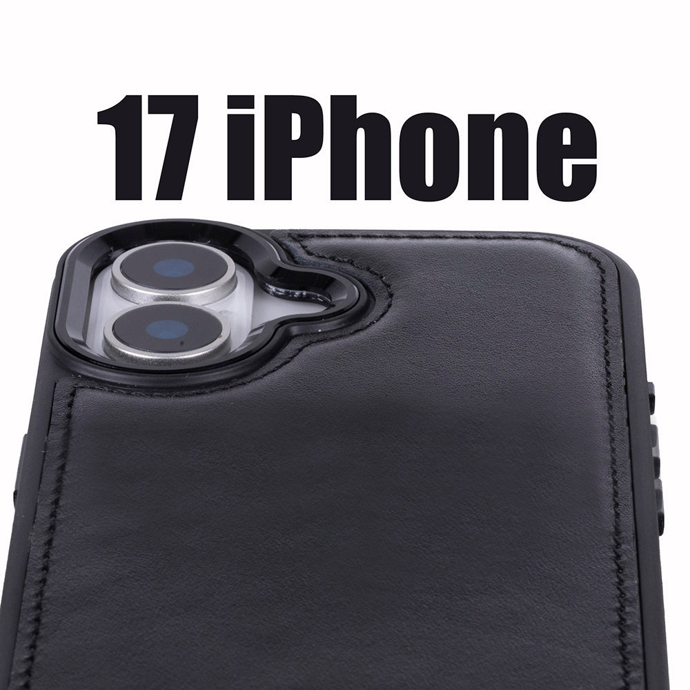 Magic iPhone 17 Detachable Leather Wallet Case