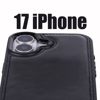 Magic iPhone 17 Detachable Leather Wallet Case