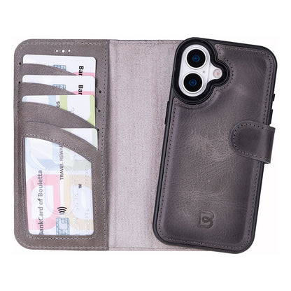 Magic iPhone 17 Detachable Leather Wallet Case