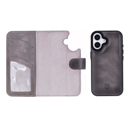 Magic iPhone 17 Detachable Leather Wallet Case