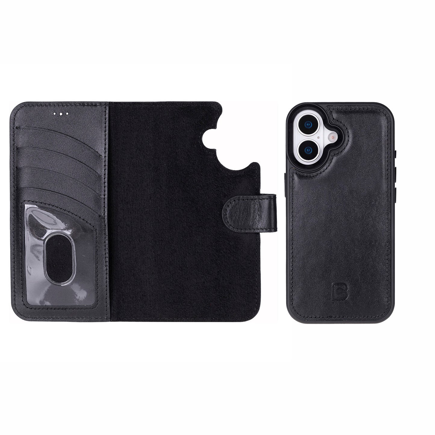 Magic iPhone 17 Detachable Leather Wallet Case