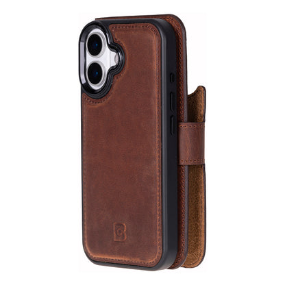 Magic iPhone 17 Detachable Leather Wallet Case