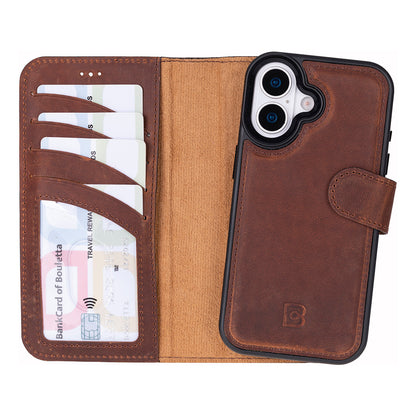 Magic iPhone 17 Detachable Leather Wallet Case