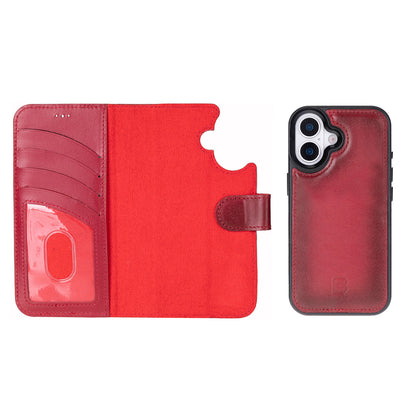 Magic iPhone 17 Detachable Leather Wallet Case