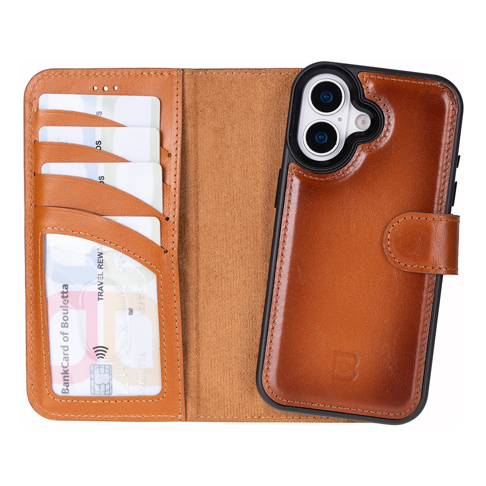 Magic iPhone 17 Detachable Leather Wallet Case