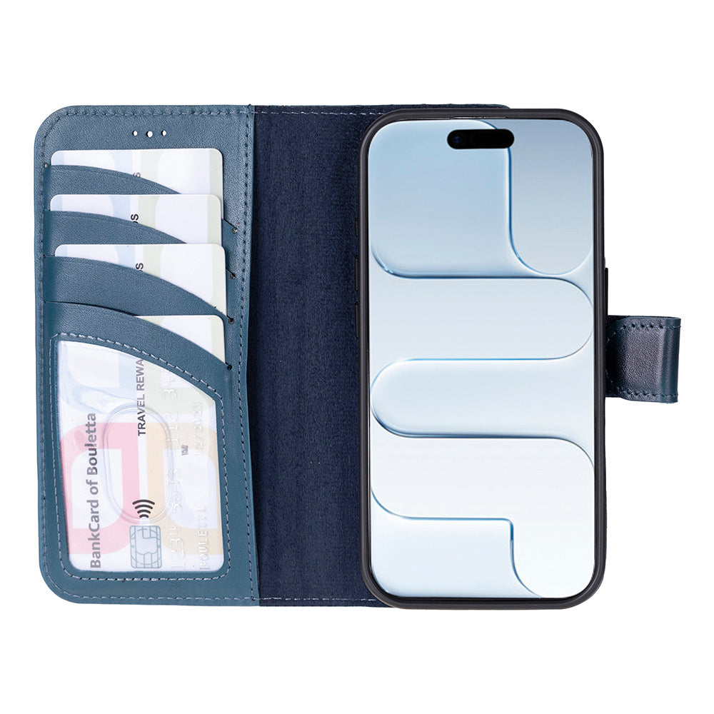 Magic iPhone 17 Detachable Leather Wallet Case