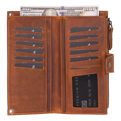 Lozan Strap Leather Crossbody Wallet