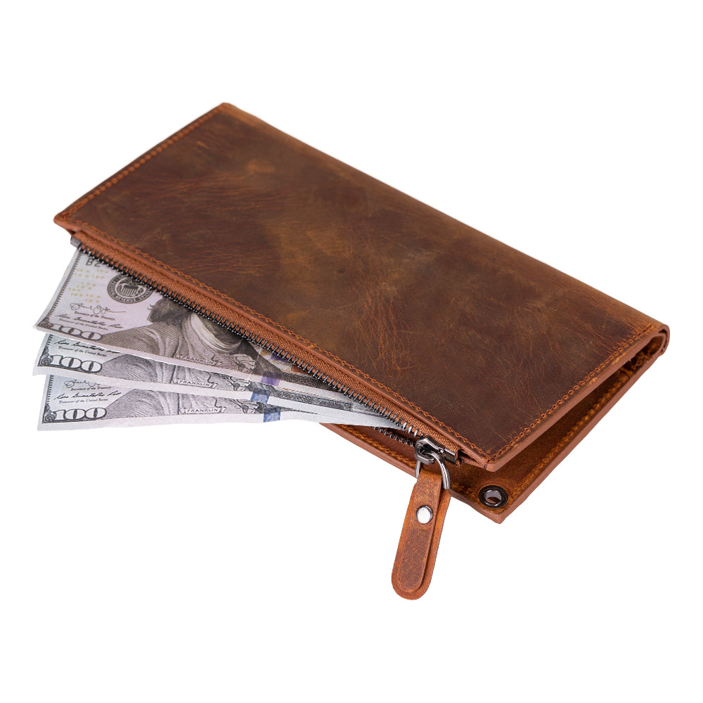 Lozan Strap Leather Crossbody Wallet