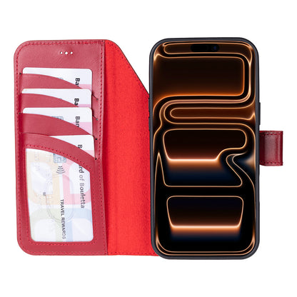 Magic iPhone 17 Pro Max Detachable Leather Wallet Case