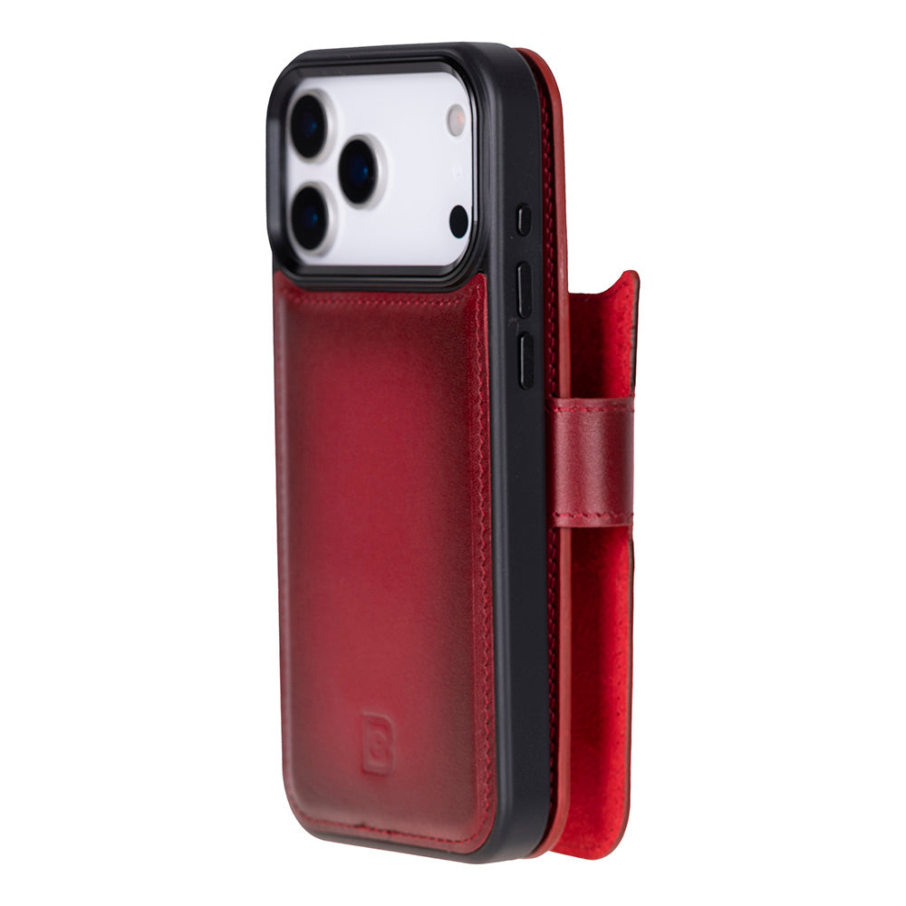 Magic iPhone 17 Pro Detachable Leather Wallet Case