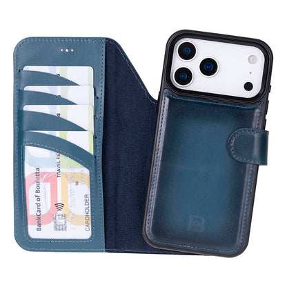 Magic iPhone 17 Pro Detachable Leather Wallet Case