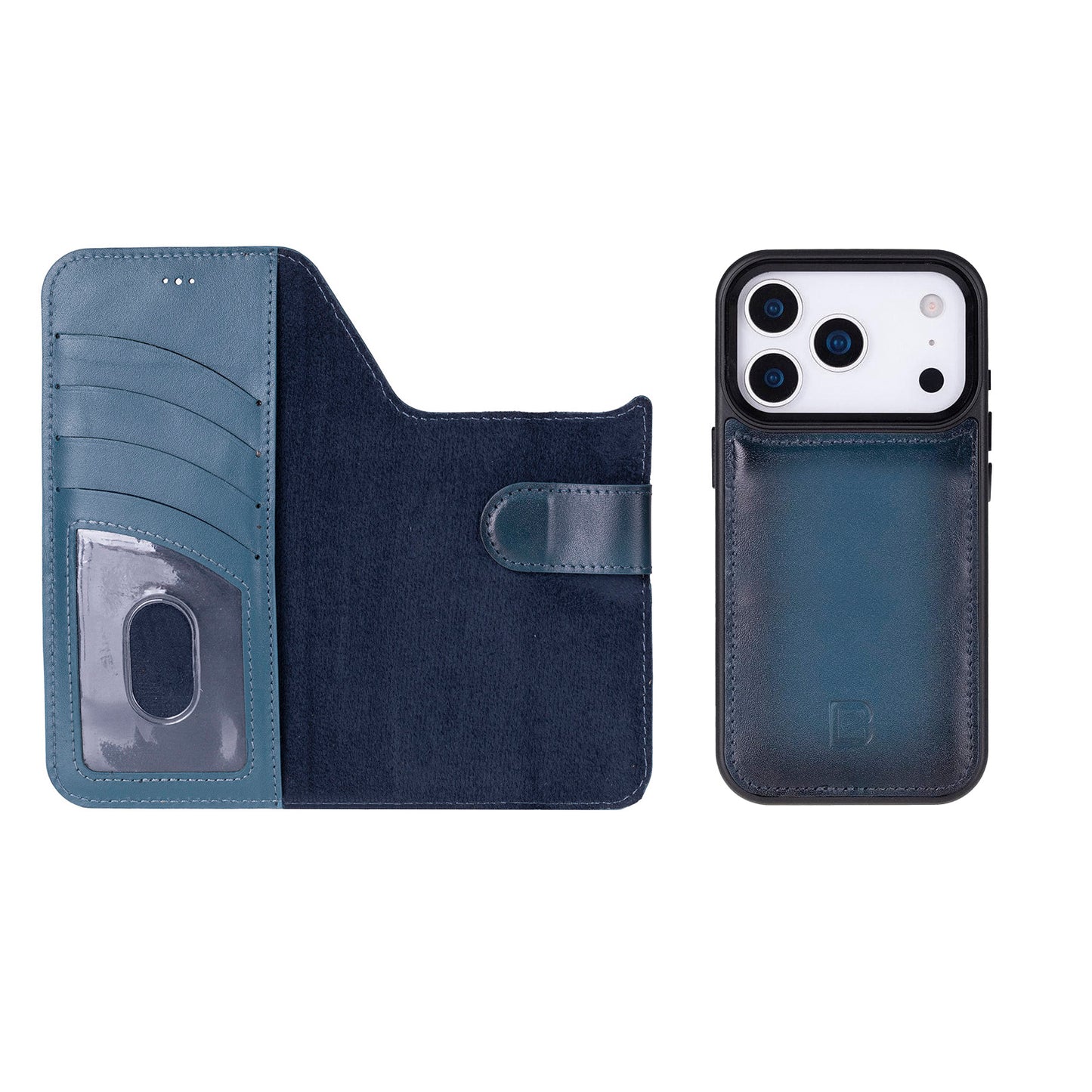 Magic iPhone 17 Pro Detachable Leather Wallet Case