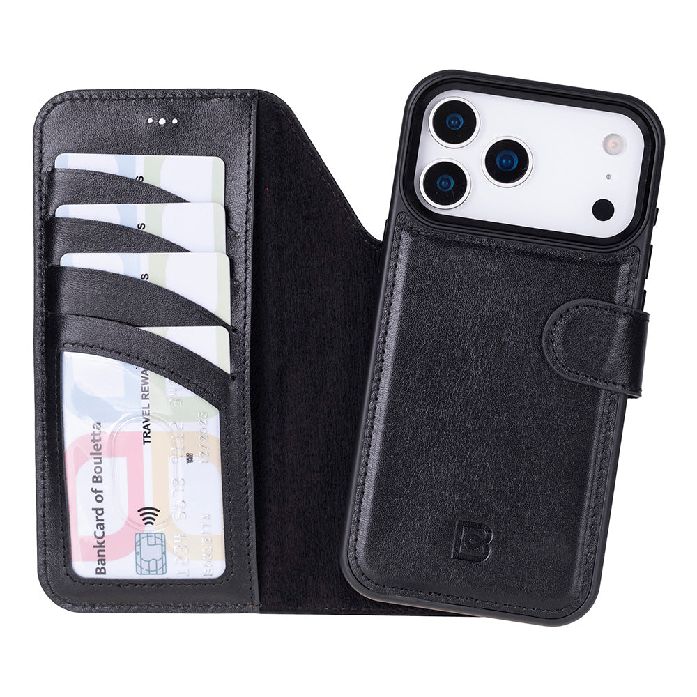 Magic iPhone 17 Pro Detachable Leather Wallet Case