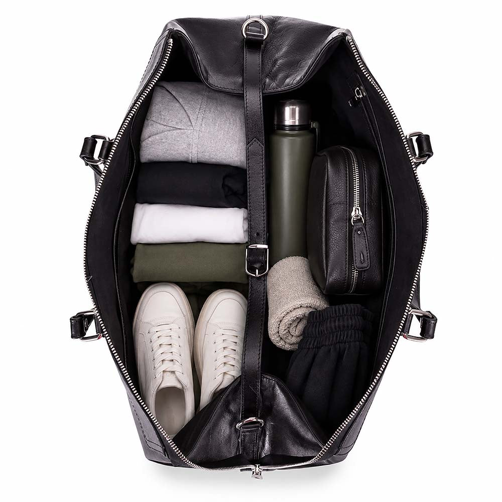 Marcovio Leather Travel Bag