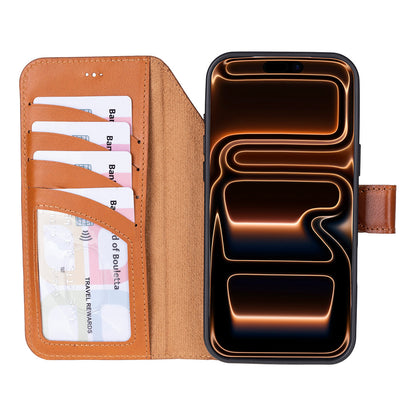 Magic iPhone 17 Pro Detachable Leather Wallet Case