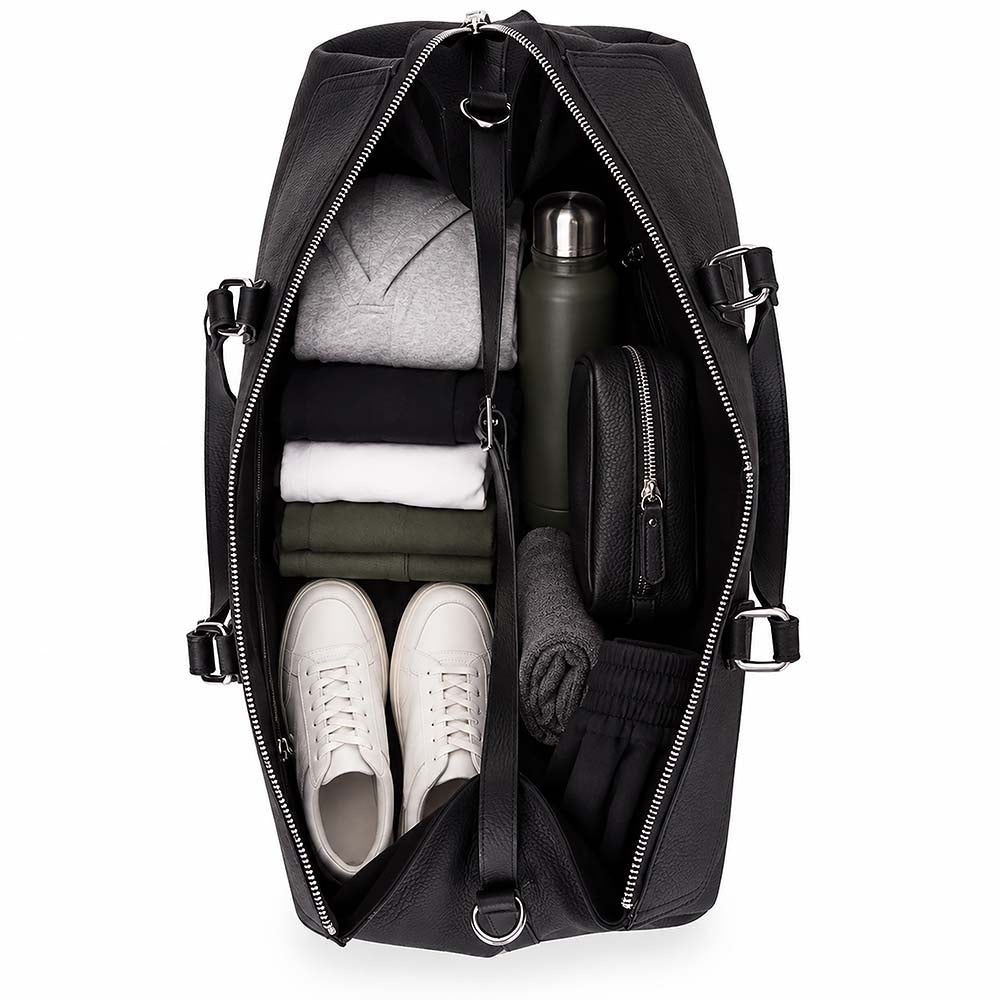 Marcovio Leather Travel Bag