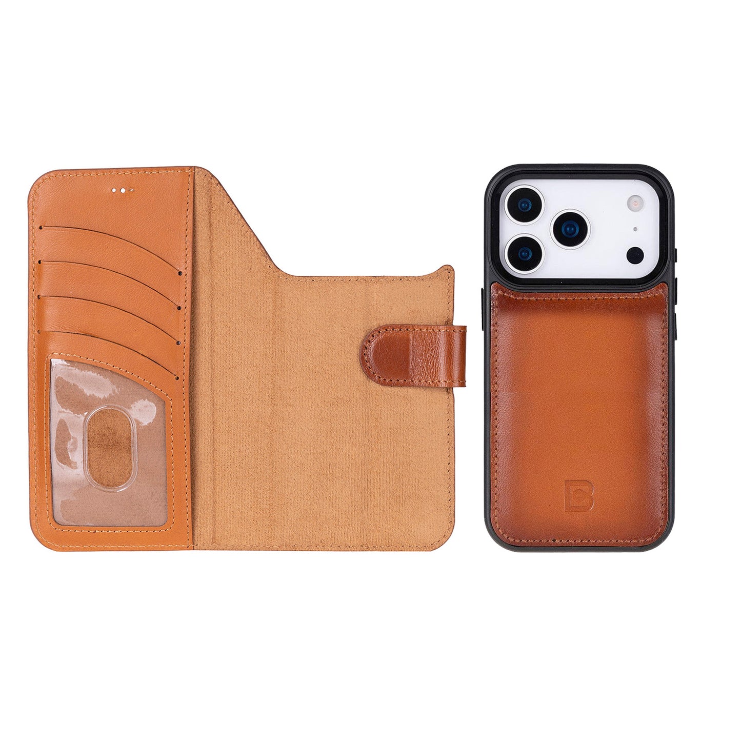 Magic iPhone 17 Pro Detachable Leather Wallet Case