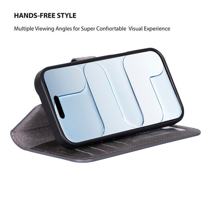 Magic iPhone 17 Detachable Leather Wallet Case