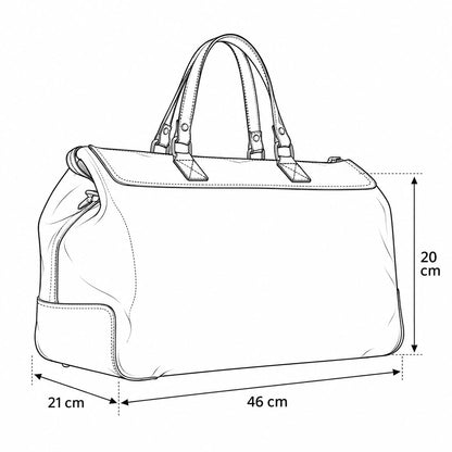Marcovio Leather Travel Bag