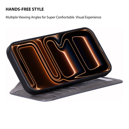 Magic iPhone 17 Pro Detachable Leather Wallet Case