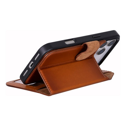 Magic iPhone 17 Pro Max Detachable Leather Wallet Case