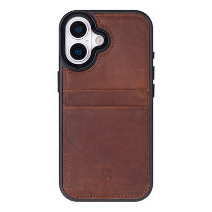 Flex Cover Leather iPhone 17 Case with Card Holder