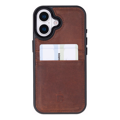 Flex Cover Leather iPhone 17 Case with Card Holder