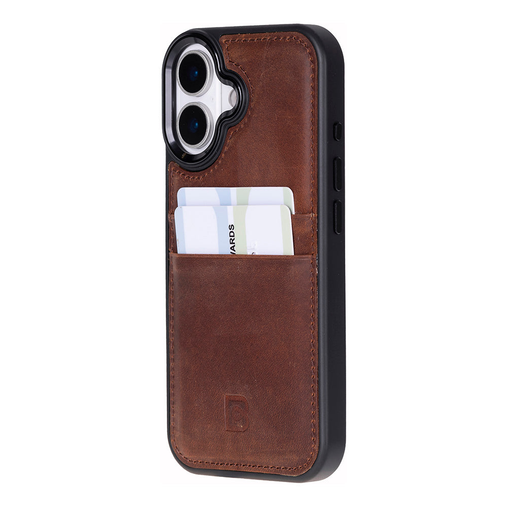 Flex Cover Leather iPhone 17 Case with Card Holder