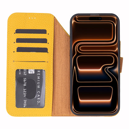 Magic iPhone 17 Pro Max Leather Detachable Wallet Case