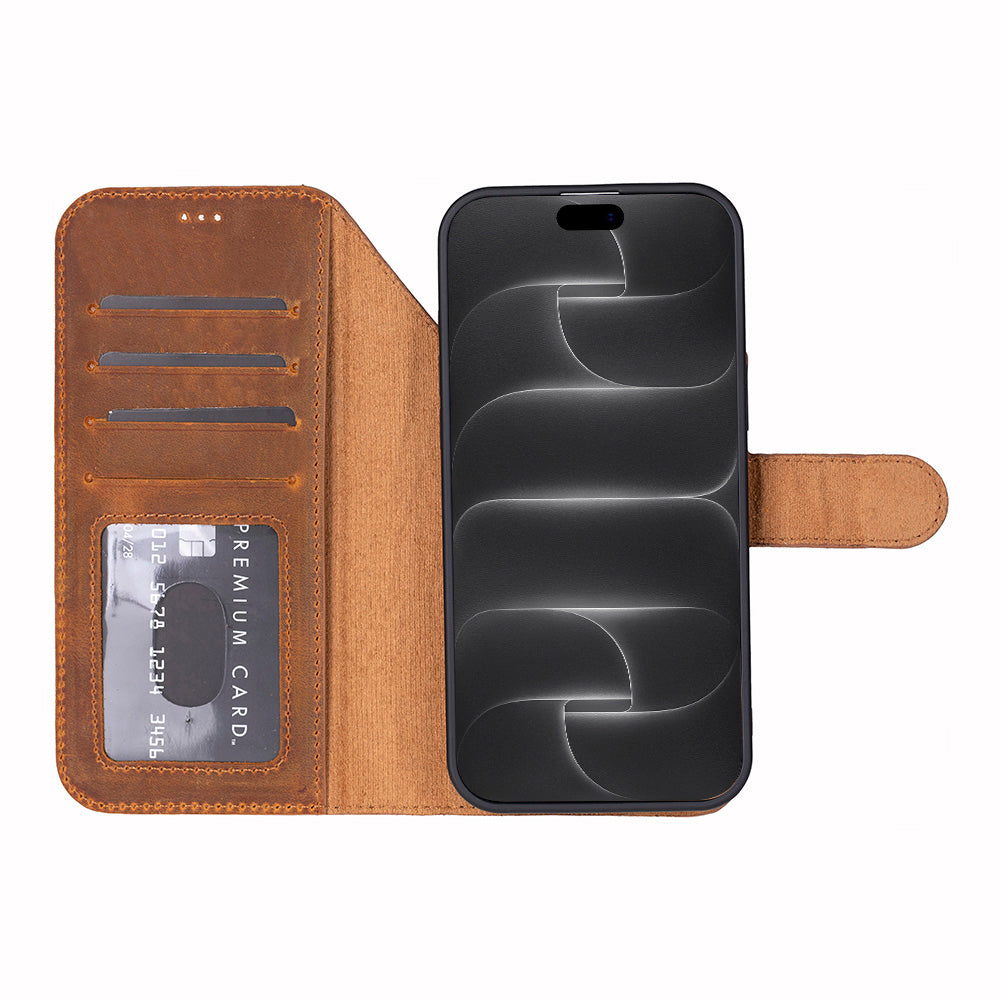 Magic iPhone 18 Pro Max Leather Detachable Wallet Case