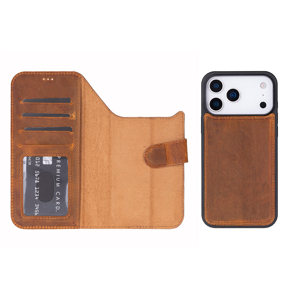 Magic iPhone 18 Pro Max Leather Detachable Wallet Case