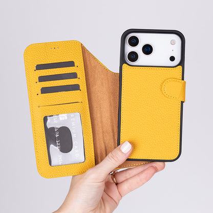 Magic iPhone 17 Pro Max Leather Detachable Wallet Case