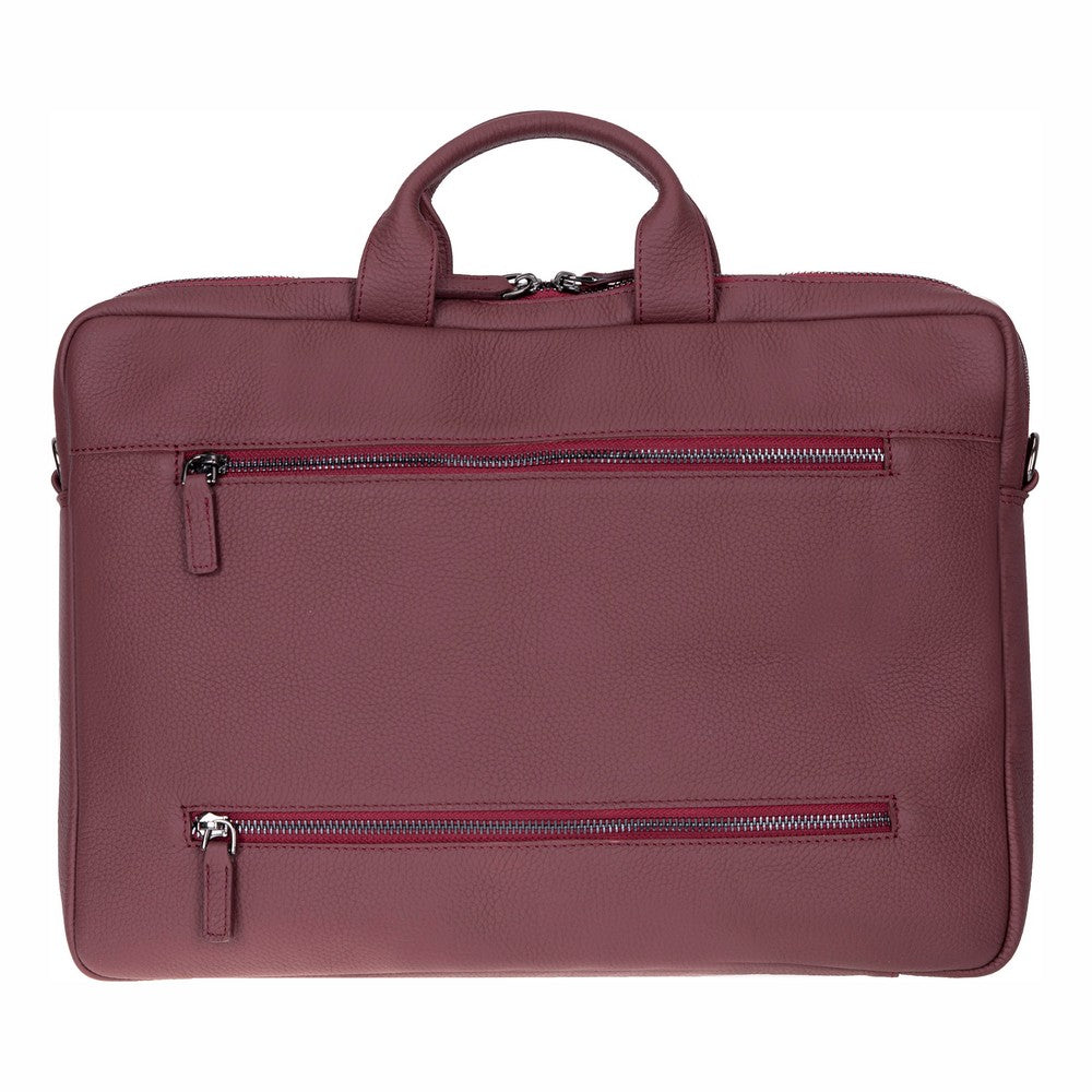 Truro Leather Business Briefcase / Laptop Case 14" with Suitcase